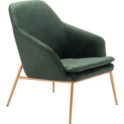 target green velvet chair