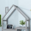 KTMBDW House-shaped Wooden writing Desk,Kids study Table,Bookshelf & Toy Storage, Gray - 4 of 4