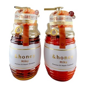 Vicrea & Honey Milky Precious Ex Repair Shampoo - (14.87 oz)  & Milky Precious EX Repair Treatment 2.0 - (15.69 oz) DUO SET KIT - Honey-infused repair - 1 of 4