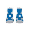 NFL Detroit Lions Big Dot Sleep Socks: Polka Dot Knit Ankle Apparel - 3 of 3