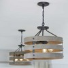 Progress Lighting Gulliver 3-Light Semi-Flush Convertible Ceiling Light, Galvanized Finish, Open Design - 2 of 4