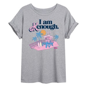 Women's - Barbie - I Am Kenough Lifeguard Stand Oversized Graphic T-Shirt - 1 of 4