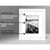 Americanflat 8x10 White Picture Frame | Displays 5x7 Inch Pictures with Mat or 8x10 Inch Pictures Without Mat. Shatter-Resistant Glass. - 4 of 4