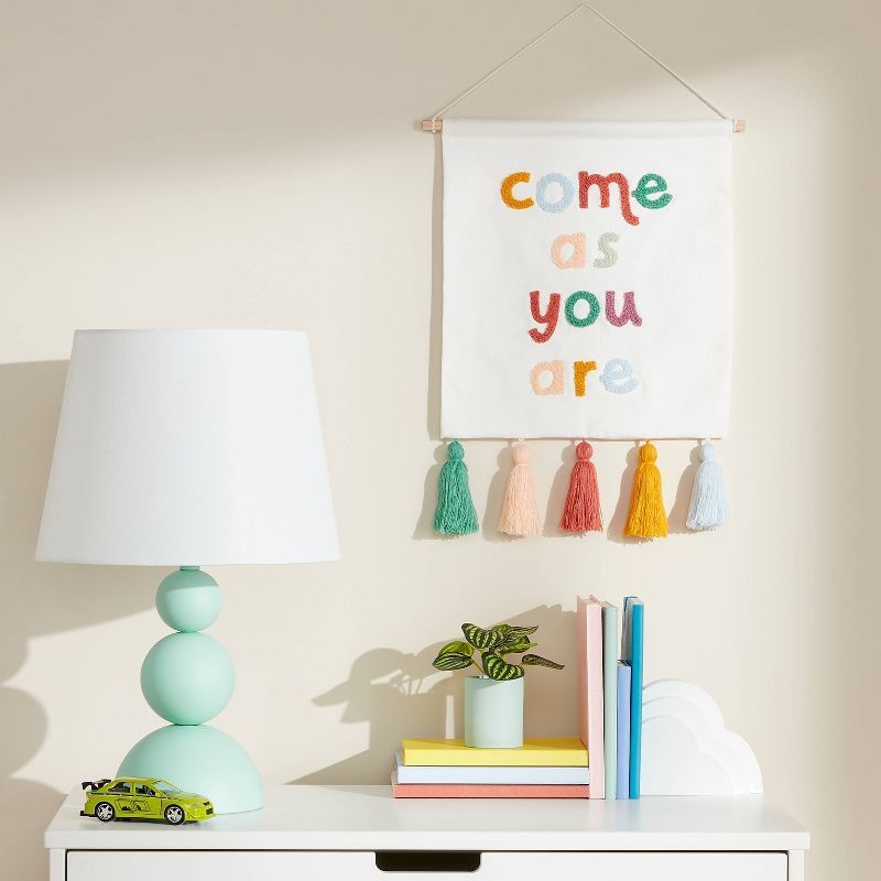 10oz &#39;Come as you are&#39; Kids&#39; Wall Decor with Tassels - Pillowfort&#8482;, 3 of 8