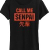 Women's - Instant Message - Call Me Senpai Short Sleeve Graphic T-Shirt - 2 of 4
