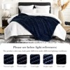 Amelie Home Faux Fur Throw Blanket, Luxurious Striped Plush Decorative Blanket, Cozy Fuzzy Soft Style for Sofa & Bed, 55"x70" - 4 of 4