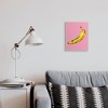 Stupell Industries Banana Pink Pop Tropical Fun Minimal Fruit Wall Plaque Art, 10" x 15" - 3 of 4