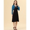 INSPIRE CHIC Women's Elegant Sheer Floral Lace Crop Bolero Shrug - 3 of 4