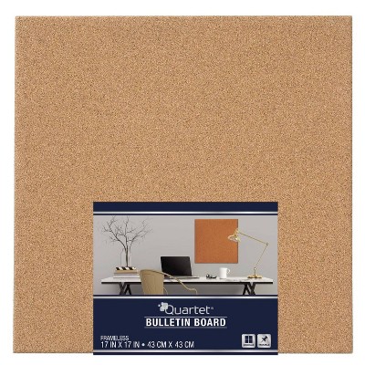 Quartet 17" Square Cork Bulletin Board Tile