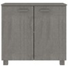 vidaXL Sideboard HAMAR Light Gray 33.5 in.x13.8 in.x31.5 in. Solid Wood Pine - 3 of 4