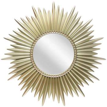 24" Sunburst Wall Mirror Gold - Infinity Instruments