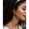 Benevolence LA 14k Gold Braided Huggie Hoop Earrings for Women - 2 of 4