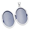 Black Bow Jewelry Sterling Silver Polished Domed Oval Locket, 26mm - 4 of 4