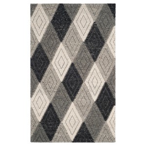 Anthracite Solid Tufted Area Rug - (5