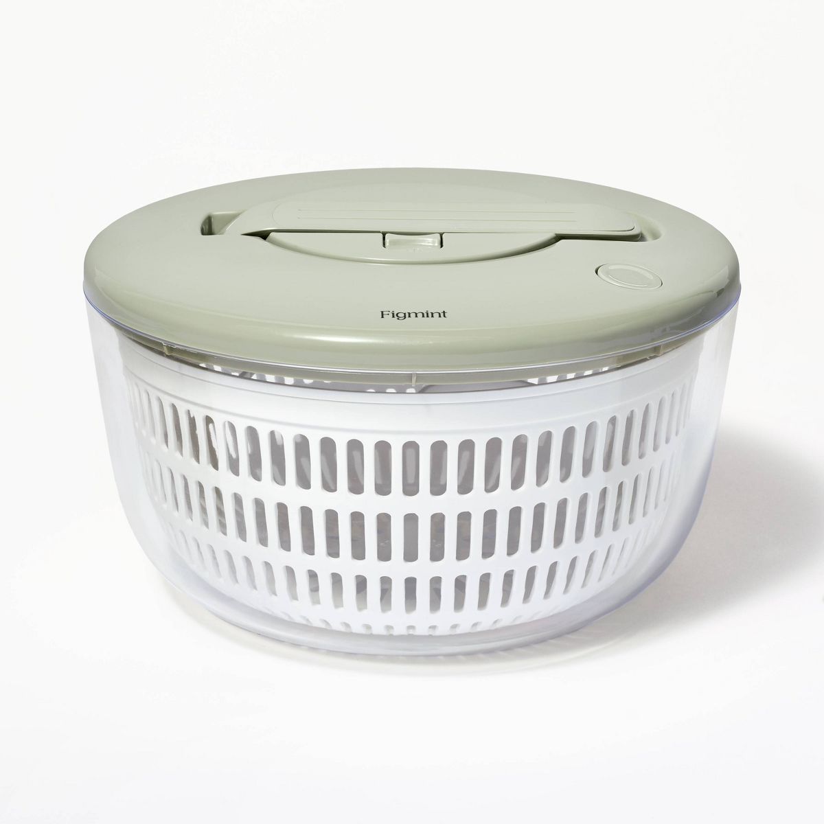 5qt Salad Spinner Clear - Figmint™: Large Strainer, ABS Material, Hand Wash, 3-Piece Set, 10.75" Width & Depth