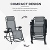 Okak 2PCS Outdoor Portable Chair with Cup & Phone Holder, Collapsible Chair with Folding Legs, Beach Chair for Garden, Backyard - 3 of 4