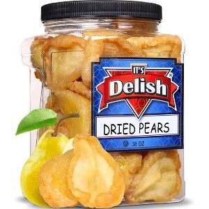 Dried Pears by It's Delish, 38 Oz Jumbo Container | Fancy California Pear Slices No Sugar Added - 1 of 4