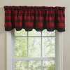 Park Designs Buffalo Check Lined Layered Valance 72" x 16" - image 2 of 3