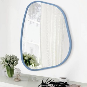 Ruso Weights Irregularly-Shaped Wood Frame Wall Mirror - 1 of 4