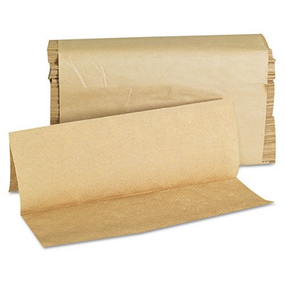 GEN Folded Paper Towels, Multifold, 9 x 9.45, Natural, 250 Towels/Pack, 16 Packs/Carton