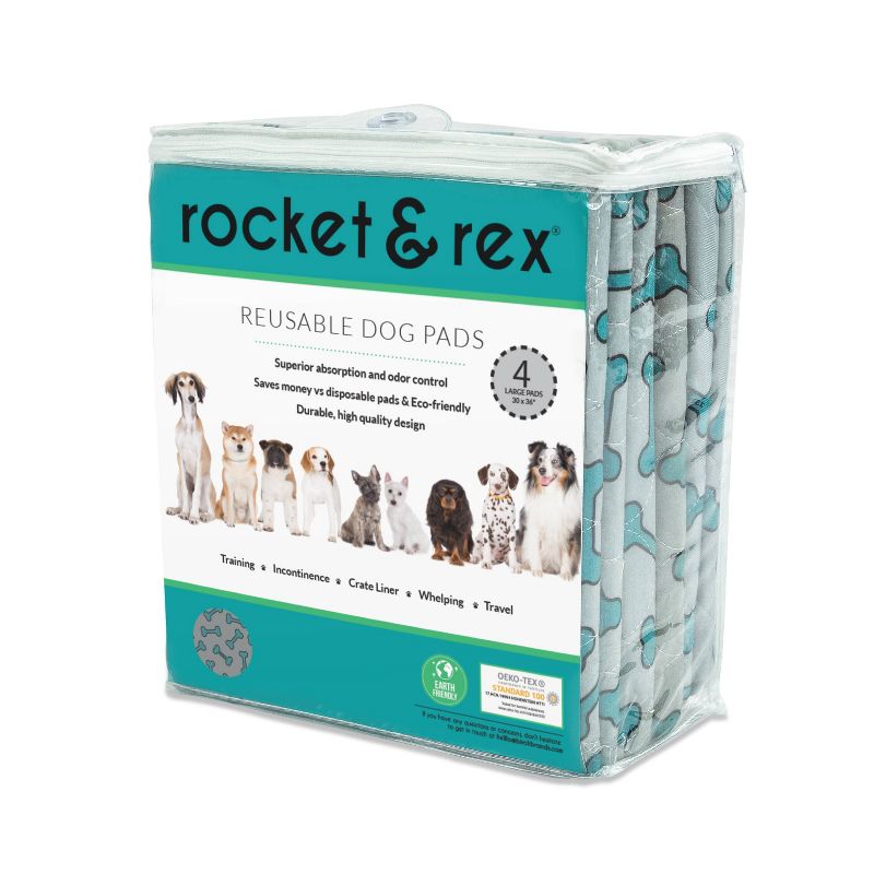 rocket & rex Washable Reusable Pee Pads for Dogs - L, 3 of 13