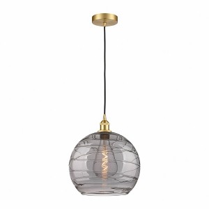 Athens Deco Swirl - 1 Light Pendant In Industrial Style-15.88 Inches Tall and 13 Inches Wide - 1 of 1