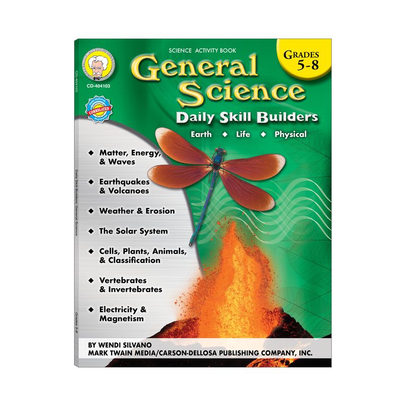 General Science, Grades 5 - 8 - (Daily Skill Builders) by  Silvano (Paperback), 1 of 2