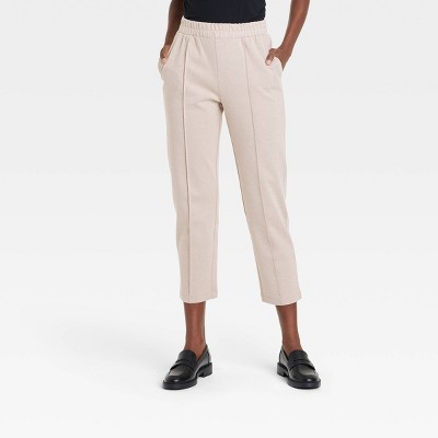 Women's High-Rise Tapered Ankle Knit Pull-On Pants - A New Day™