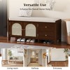 YOOCOZZ  Vintage Shoe Bench with Drawers and Cushion - 2 of 4