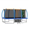 HFYee 8/10/12/14/10*16FT Backyard Trampoline Basketball Kit with Bonus Balls & Safety Enclosure for Ages 8+, Blue - 3 of 4