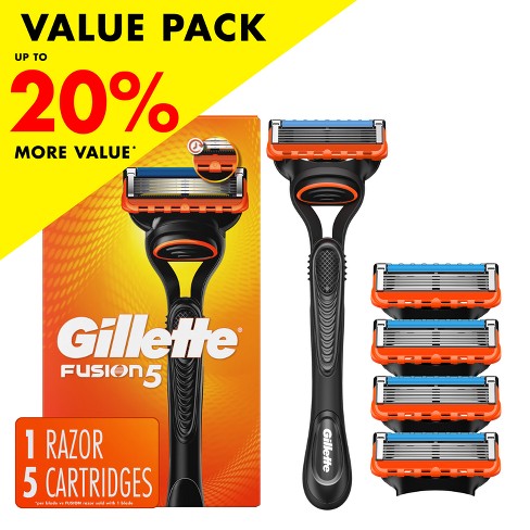 Gillette Fusion5 Value Pack Razor - Handle + 5 Blade Refills : Target