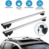 iMountek Aluminum Roof Rack Cross Bars for Cars, 176lbs Max Load, Fits Vehicles with Raised Side Rails Silver 122CM Length - 2 of 4