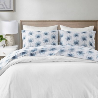 Moisture Absorbent Percale Weave Print Cotton Sheet Set, All Season Home Textile fits Lux Bedroom Decor
