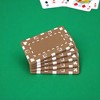 Slickblue European-Style Rectangular Poker Plaques 5-Pack, Non-Denominated, Suited Pattern, 32g, Brown - 2 of 3