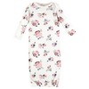 Hudson Baby Infant Girls Thermal Gown 3pk, Dusty Rose Floral - 3 of 4