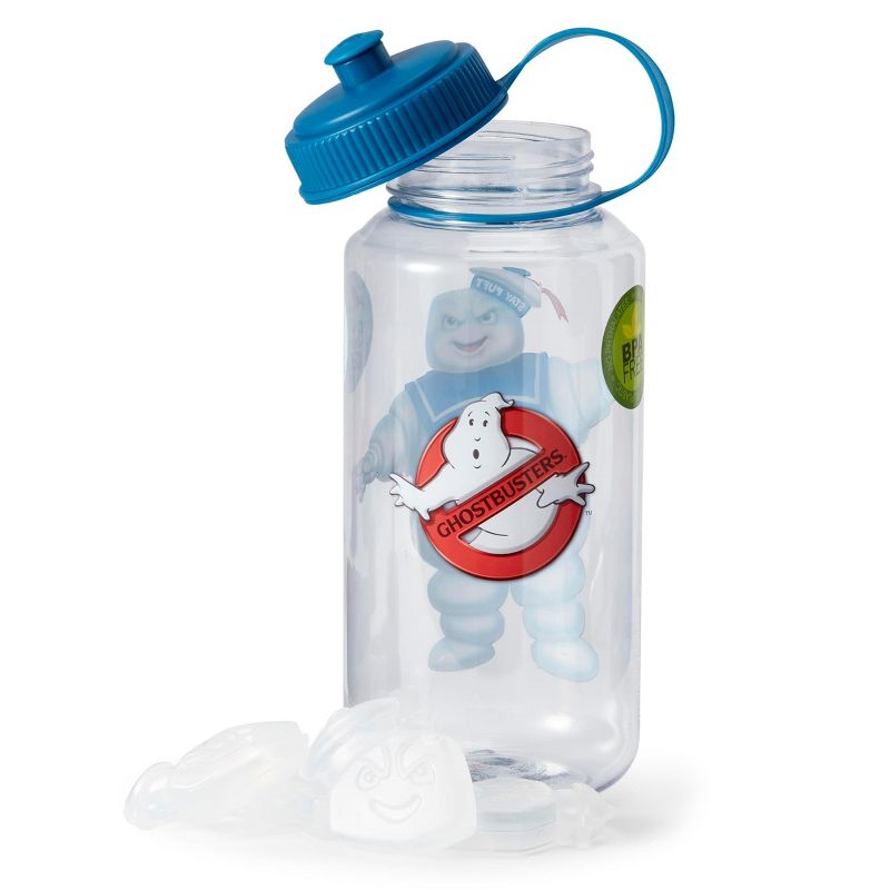 Just Funky Ghostbusters Stay Puft 32oz Plastic Water Bottle w/ Ice Cube Molds, 3 of 7