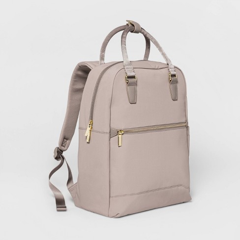 Signature 16 Commuter Backpack Taupe Open Story