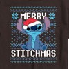 Men's - Lilo and Stitch - Merry Stitchmas Ugly Christmas Pattern Short Sleeve Graphic T-Shirt - 2 of 4
