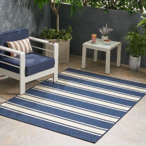 Kumasinova Outdoor Rug – 63"x84" Machine-Woven Area Rug, Polypropylene Living Room Rug, Low-Pile Rugs for Living Room/Patio, Rugs for Bedroom - 1 of 4