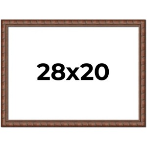 PosterPalooza | 28x20 Modern Bamboo Picture Frame, UV Acrylic, 5 Finishes - 1 of 4