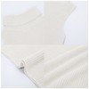 Women's Mock Turtle Neck Sweater Vest Sleeveless Knit Pullover Tank Tops Casual Trendy Slim Fitted Tops - 3 of 4