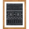 Set of 2 24"x30" Framed Black & White Geo Fabric Decorative Wall Art - Threshold™ - image 3 of 4