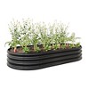 Maliang Oval Large Metal Raised Planter Bed, Outdoor Raised Garden Bed for Vegetables, and Flowers - 4 of 4