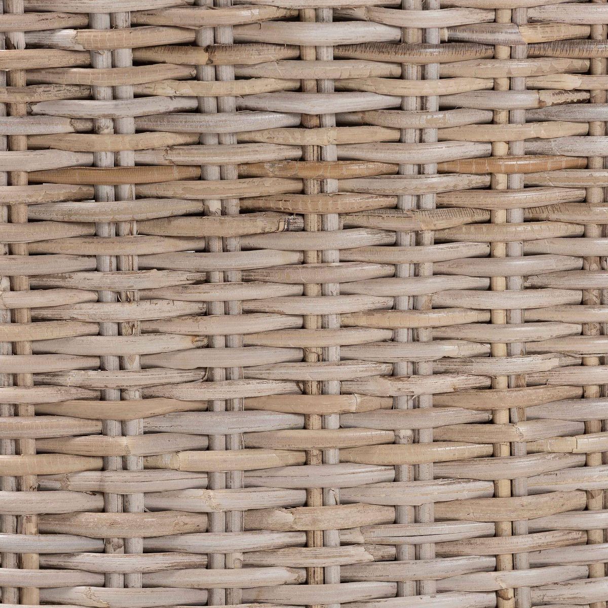 bali & pari Lara Rattan and Mahogany Wood Dining Chair Kubu Gray/Rustic Taupe - thumbnail 8