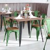 Flash Furniture Perry Commercial Grade Metal Indoor-Outdoor Stackable Chair with All-Weather Polystyrene Seat - 2 of 4
