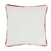 Saro Lifestyle Colorful Felt Applique Tulips Down Filled Pillow, 18"x18", Multicolored - 2 of 4