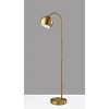 Adesso Emerson Floor Lamp Antique Brass: Modern Arc Standing Lamp, ETL Listed, Metal Shade - 2 of 3