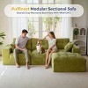 MAXYOYO L-Shaped Sectional Sofa with Convertible Ottoman, Cloud Boneless Modular Couch - 3 of 4