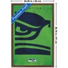 Trends International NFL Seattle Seahawks - Logo 25 Framed Wall Poster Prints - 3 of 4