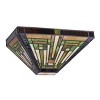 Chloe Lighting Innes Tiffany-Style 1 Light Mission Wall Sconce 12"Wide - 4 of 4